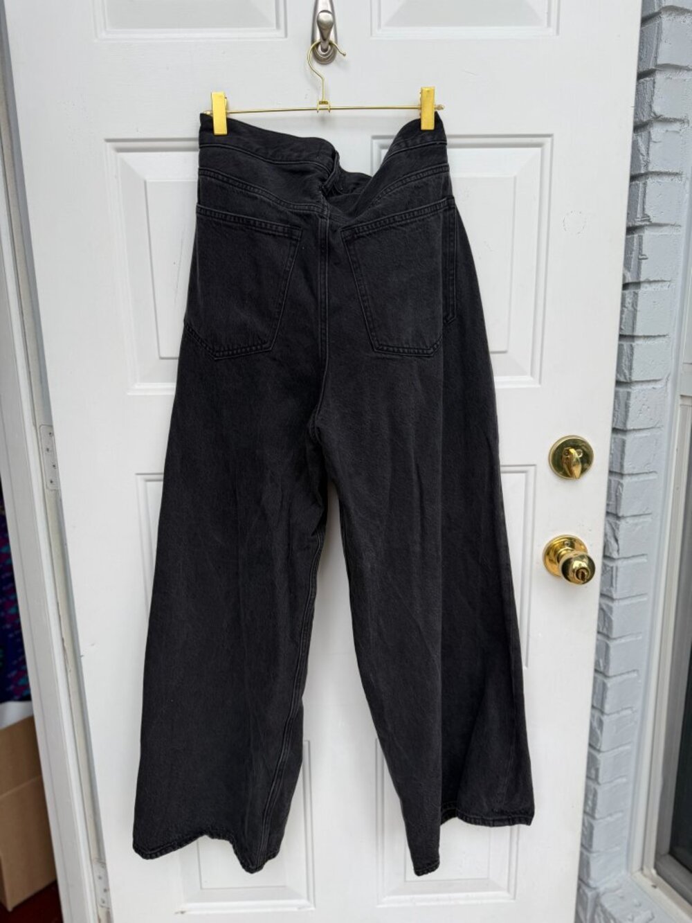 Abercrombie & Fitch The Wide Leg High Rise Jeans Size 32 Short - Picture 3 of 5